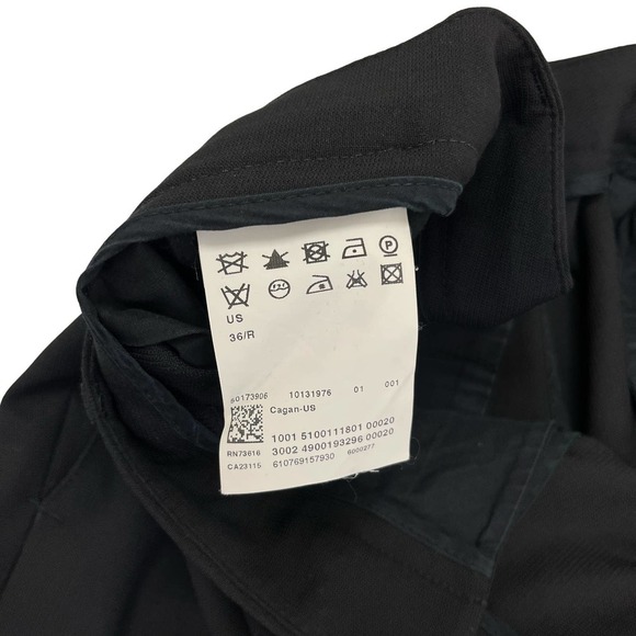 Boss Hugo Boss Black Wool Ankle Dress Pants 36R - Picture 2 of 5